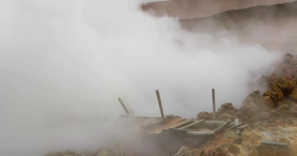 Геотермальная деятельность в Исландии - Кадры, видео