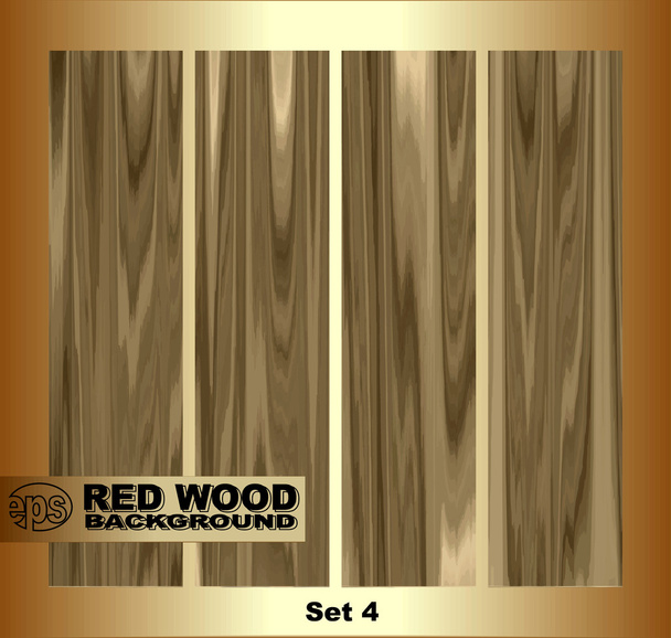 Realistic set of parquet boards of fine wood. - Vector, Image