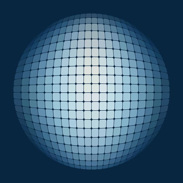 Kék labdát képpont - Vektor, kép