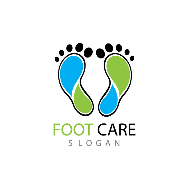 foot Logo Şablonu vektör çizimi - Vektör, Görsel