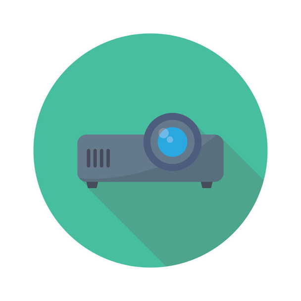 Household Device flat icon for projector & presentation - Vector, imagen