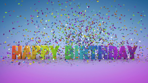 Feliz Aniversário, animação 3d
 - Filmagem, Vídeo