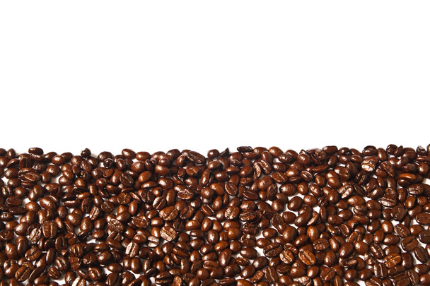 mnoho hnědé kávová zrna pro pozadí - Fotografie, Obrázek