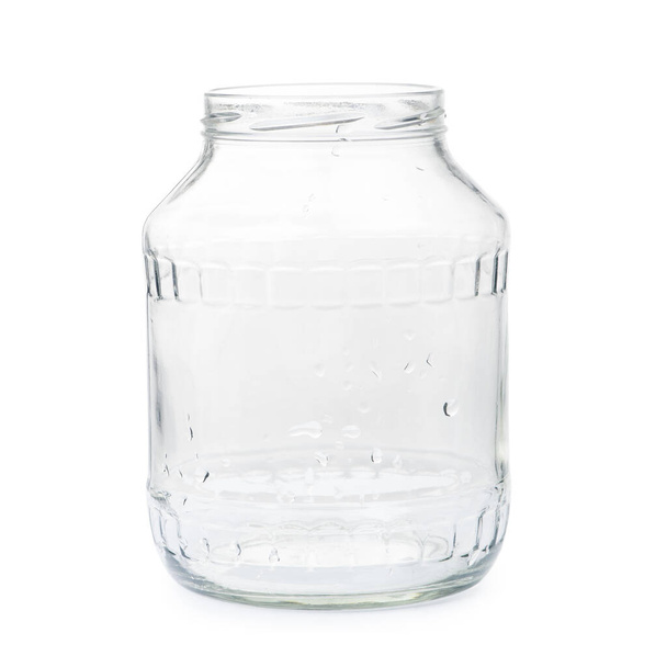Pusty szklany słoik z kondensatem - Zdjęcie, obraz