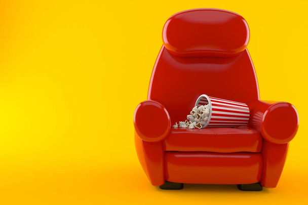 Sessel mit Popcorn - Foto, Bild