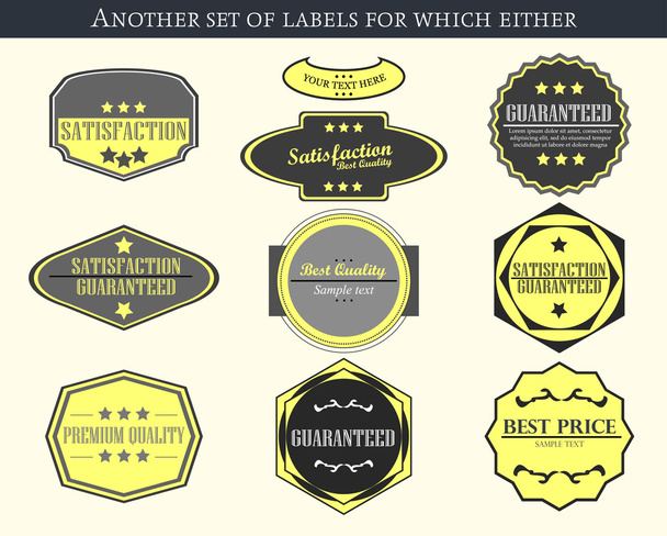 Étiquettes et badges vectoriels vintage
 - Vecteur, image