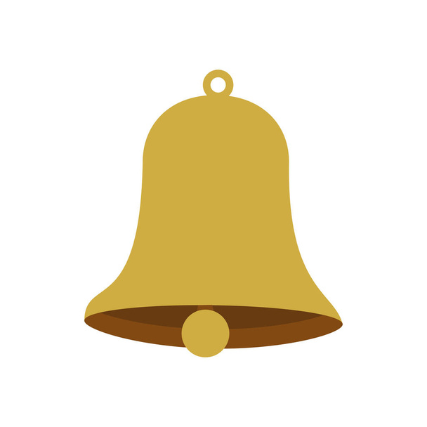 bell christmas decoration isolated icon - ベクター画像
