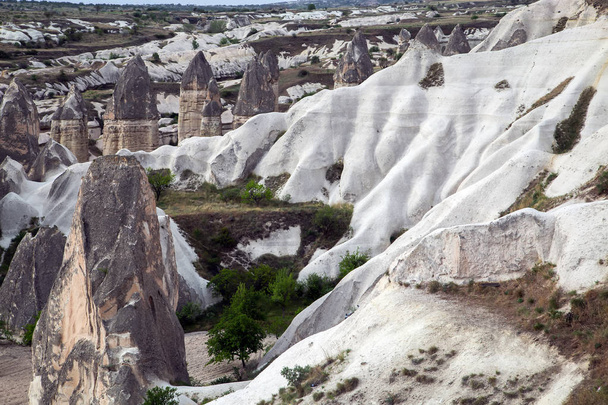 soft volcanic rock Cappadocia landscape, Turkey - Foto, Imagem