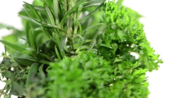 Fresh Herbs rotating - Video, Çekim