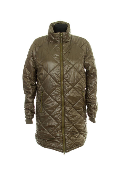 довга тепла куртка (синтетичне зимове пальто
) - Фото, зображення