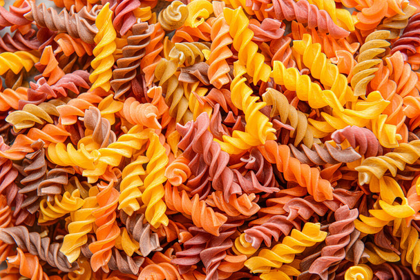 Heap of uncooked pasta, closeup - Photo, Image