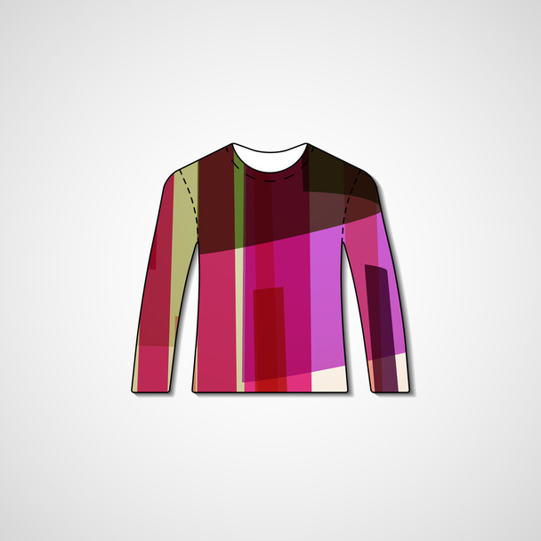 Abstract illustration on sweater - Vector, Image