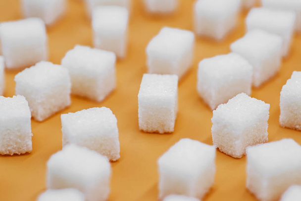 Cubos de açúcar. Contexto dos cubos de açúcar
 - Foto, Imagem