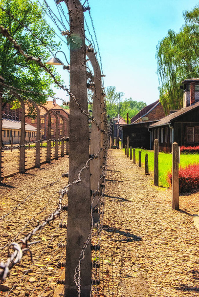 obóz koncentracyjny Auschwitz - Zdjęcie, obraz