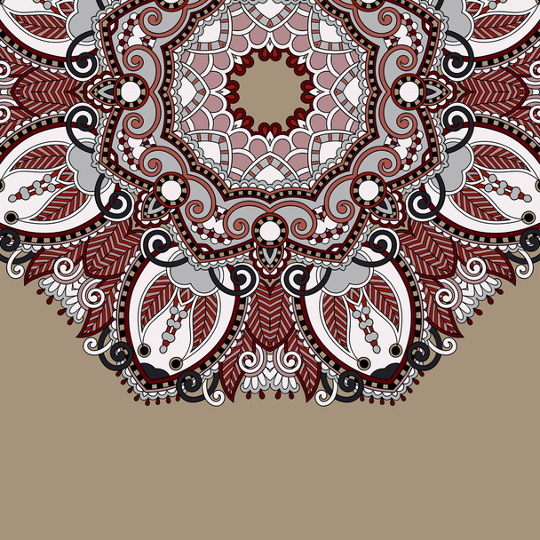 Ornamental template with circle floral background - Vetor, Imagem