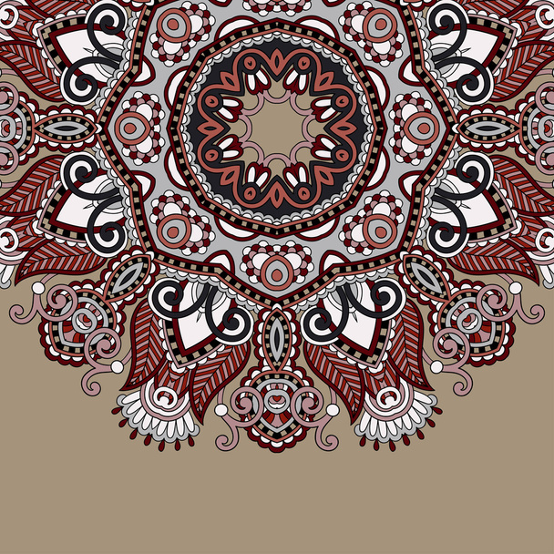 Ornamental template with circle floral background - Vektor, kép