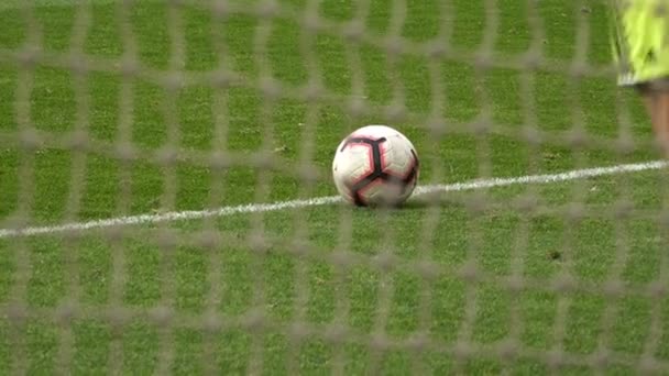 Football match , Goalkeeper knock out a goal kick - Footage, Video