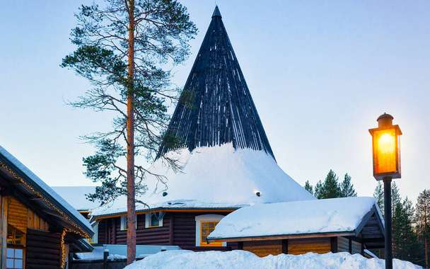 Santa Claus Village ve Finsku Skandinávie nové - Fotografie, Obrázek