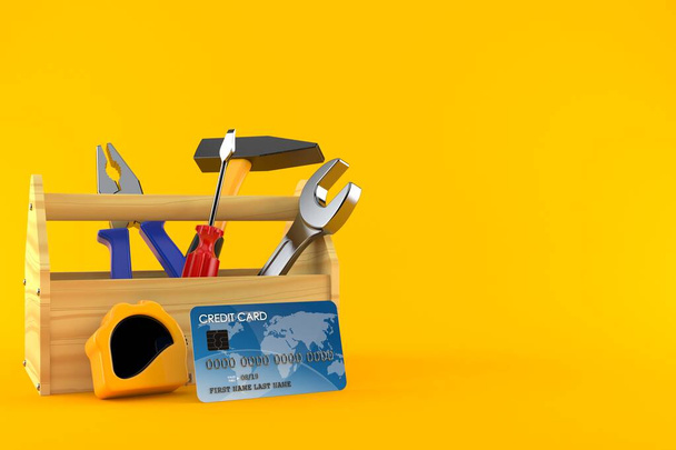 Toolbox with credit card - Photo, Image