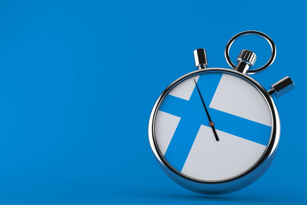 Cronómetro con bandera finlandesa
 - Foto, imagen