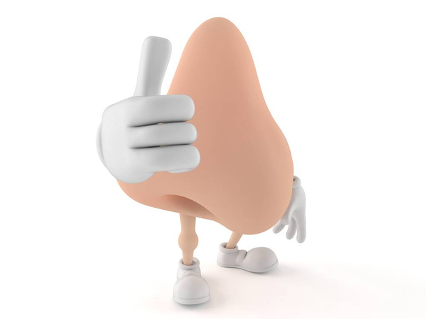 Nose character with thumbs up - Photo, Image