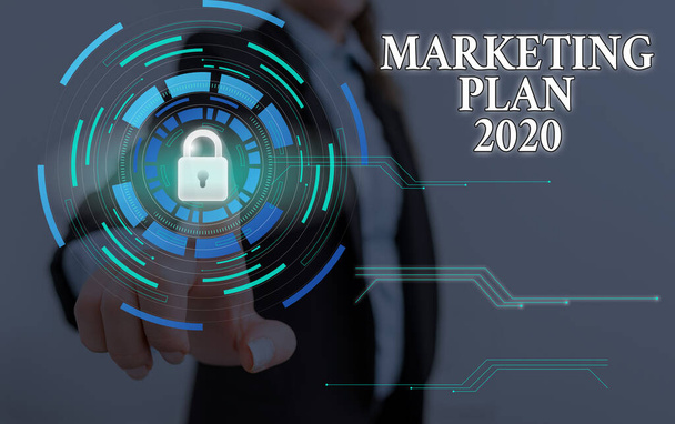 Szövegírás Marketing Plan 2020. Üzleti koncepció menetrend meghatározása márkaértékesítés módja a következő évben. - Fotó, kép