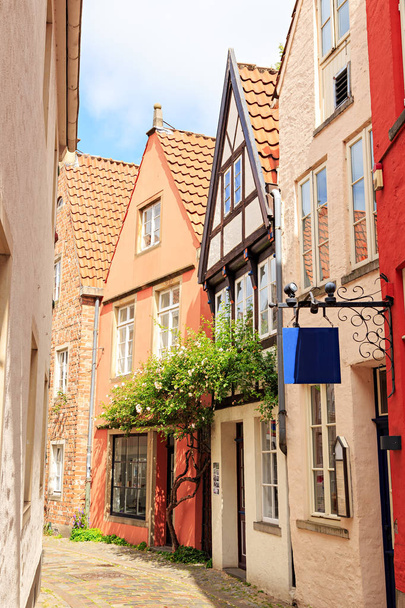 Bremen, Alemanha. Casas no bairro histórico de Bremen Schno
 - Foto, Imagem