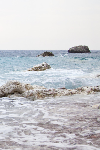 krajobraz wybrzeża Morza z kamieni - Zdjęcie, obraz