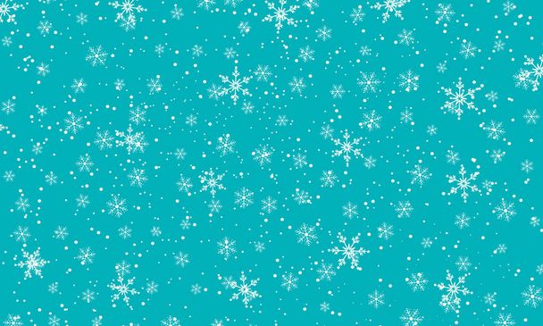 Snowflakes background. Vector. Falling snow. - Vector, Image