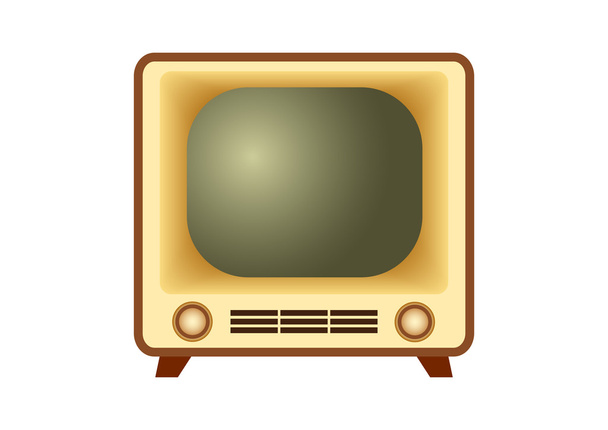 Retro-Fernseher - Vektor, Bild