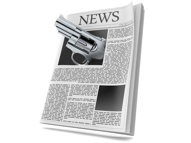 Pistola dentro il giornale
 - Foto, immagini