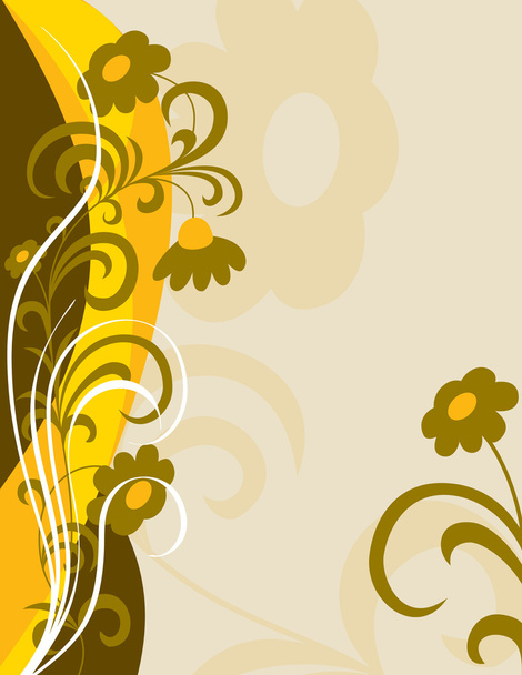 Floral Background. Vector Illustration. - Vector, Imagen