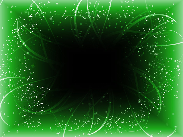 Infinite Green Stars Background. - Вектор,изображение