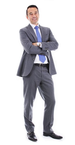 Friendly businessman in suit - Foto, Imagem