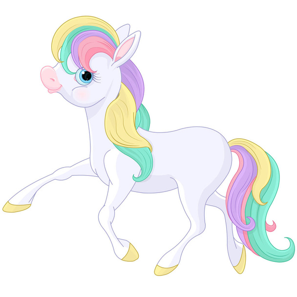 carino pony cartone animato, illustrazione cartone animato
 - Vettoriali, immagini