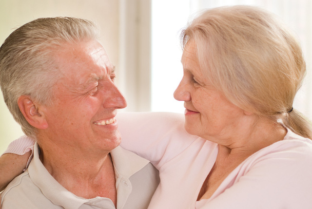 Portrait of a happy elderly couple - Фото, изображение
