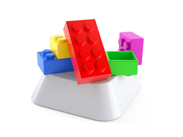 Іграшковий блок на клавіші комп'ютера
 - Фото, зображення