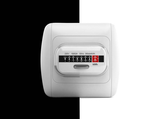 Мера электричества на черно-белом фоне
 - Фото, изображение