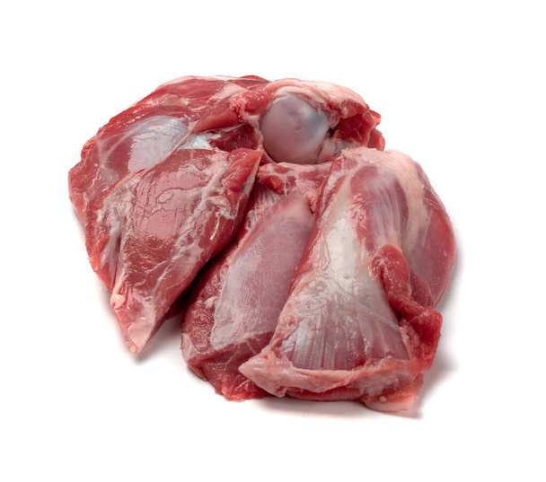 filete fresco de carne cruda aislado sobre fondo blanco - Foto, imagen