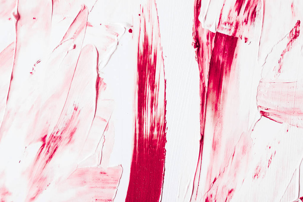 Artistic abstract texture background, pink acrylic paint brush s - Φωτογραφία, εικόνα