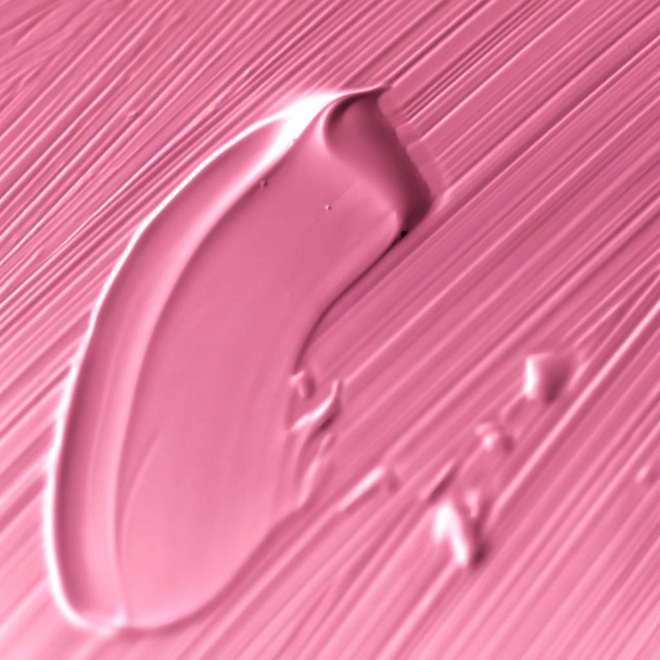 Косметика абстрактний текстурний фон, рожевий акриловий пензлик
  - Фото, зображення