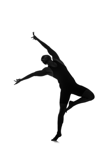 Silhouette of male dancer - Valokuva, kuva