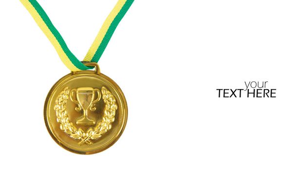 Gold medal with the copy space - Photo, Image
