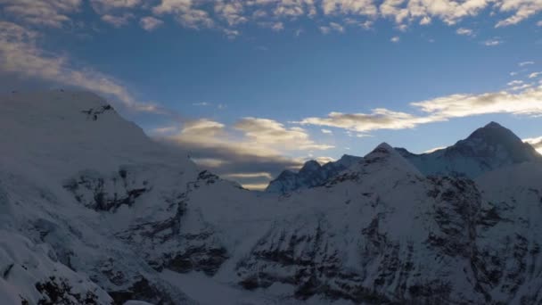 Makalu Mountain at Sunrise. View from Top of Island Peak. Himalaya, Nepal - Footage, Video