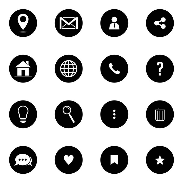 Set of web icons for websites - Vector, Image