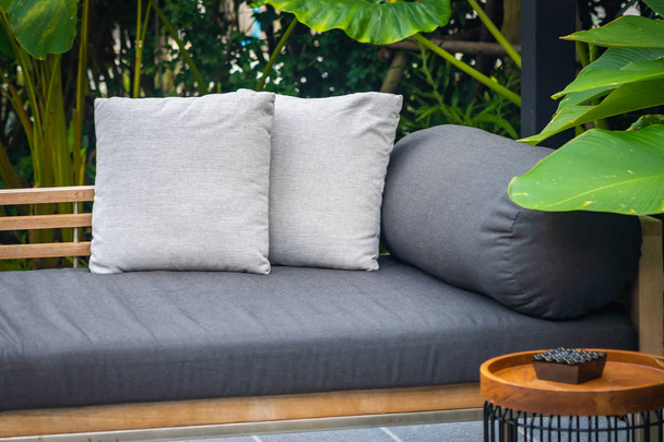 Comfortable pillow on sofa chair - Фото, изображение