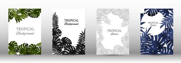 Eine Reihe von tropischen - Vektor, Bild