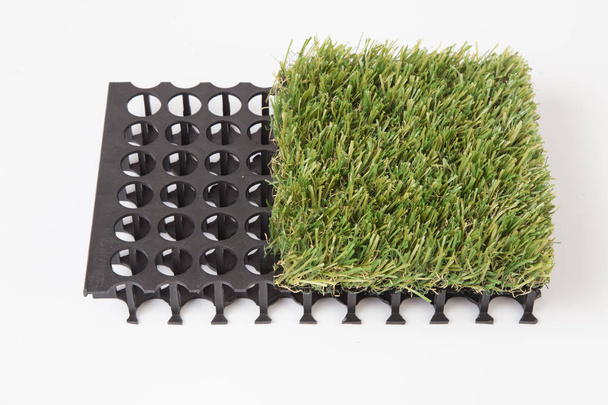 tappeto di erba artificiale isolato su uno sfondo bianco
 - Foto, immagini