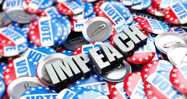 impeachment of the USA president, presidential election Illustrazione 3D, rendering 3D
 - Foto, immagini