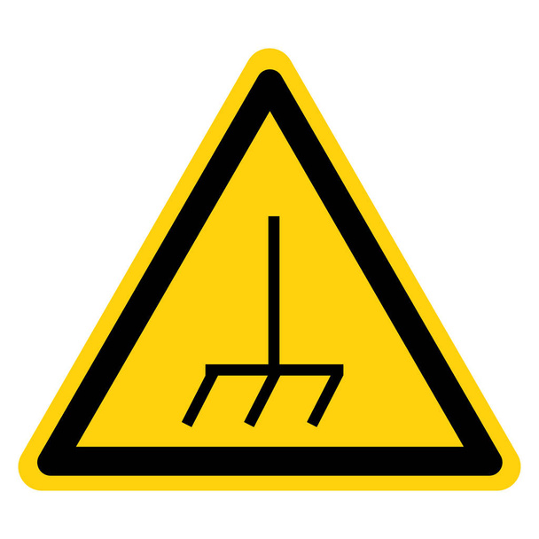 Symbol ramki ostrzegawczej, ilustracja wektora, izolacja na białym tle etykiety. EPS 10  - Wektor, obraz